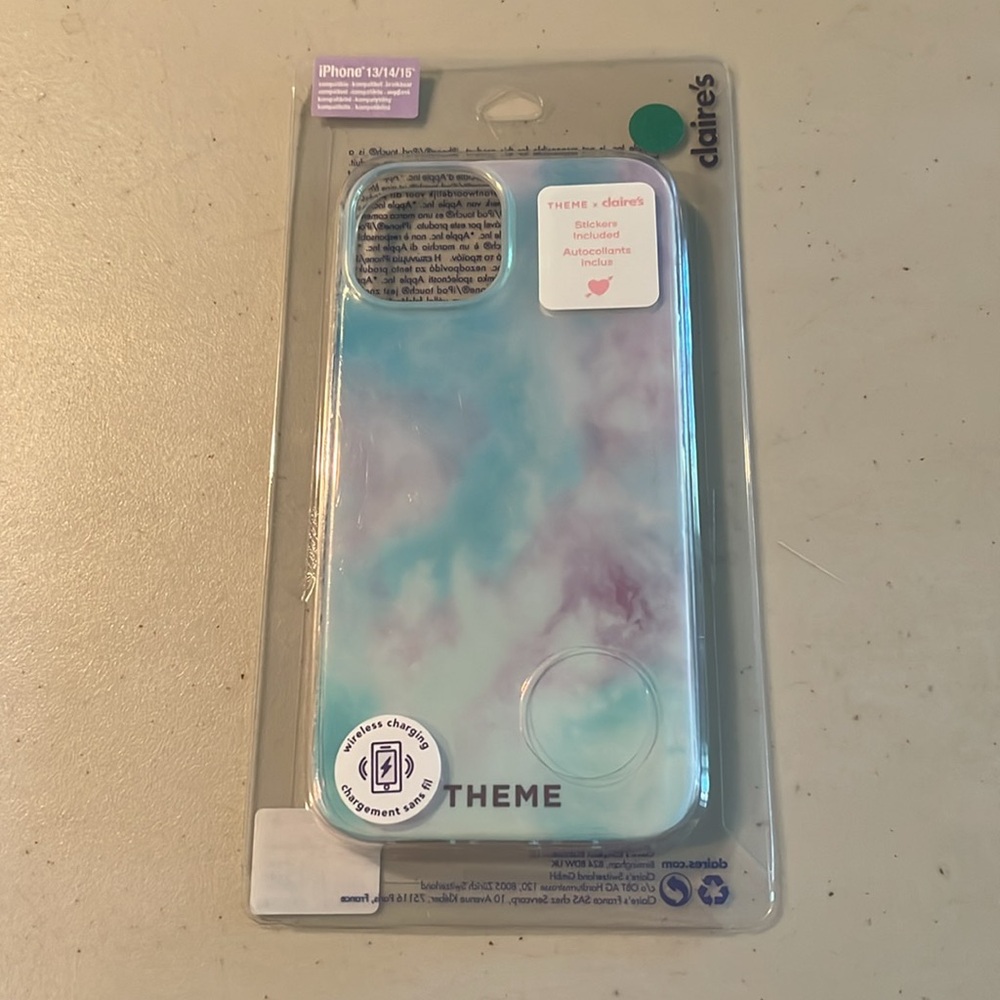 Theme Blue and Purple Phone Case. I phone 13-14-15